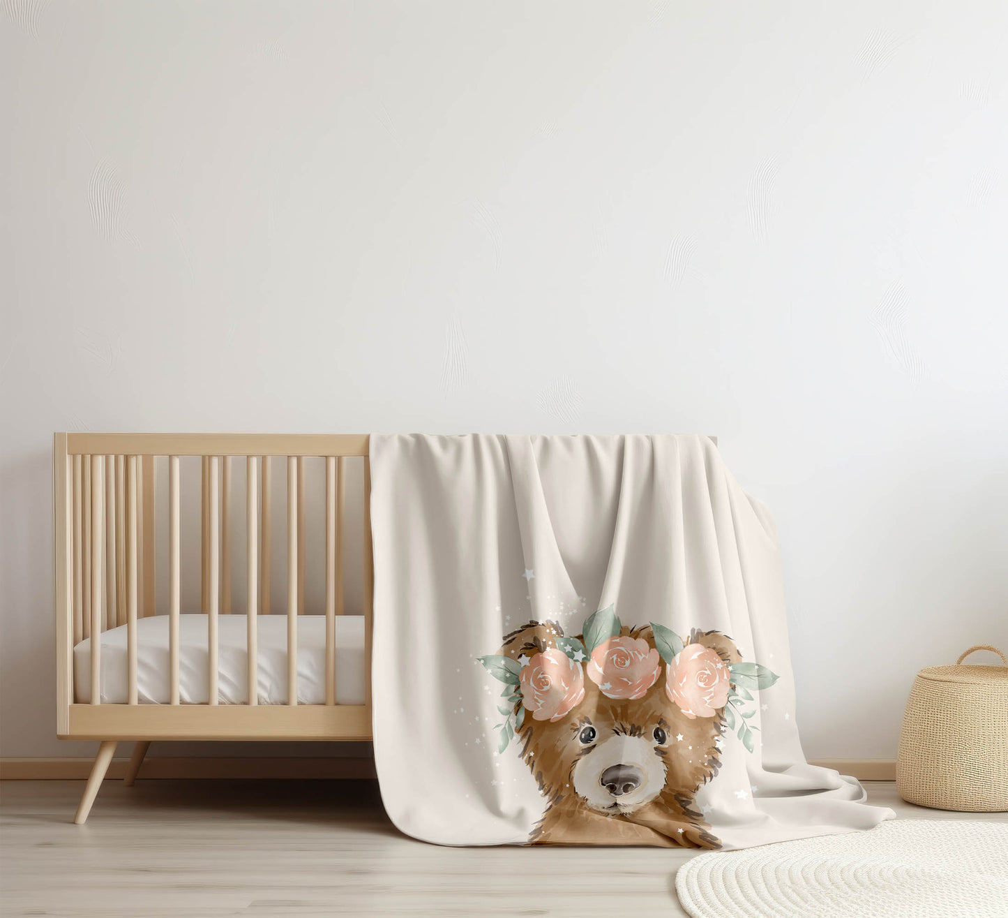 Bearly Velveteen Fleece Blanket
