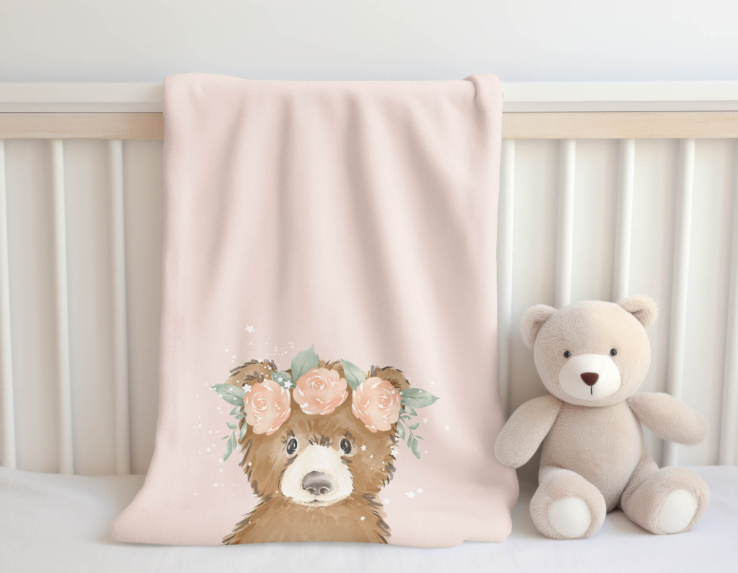 Bearly Velveteen Fleece Blanket