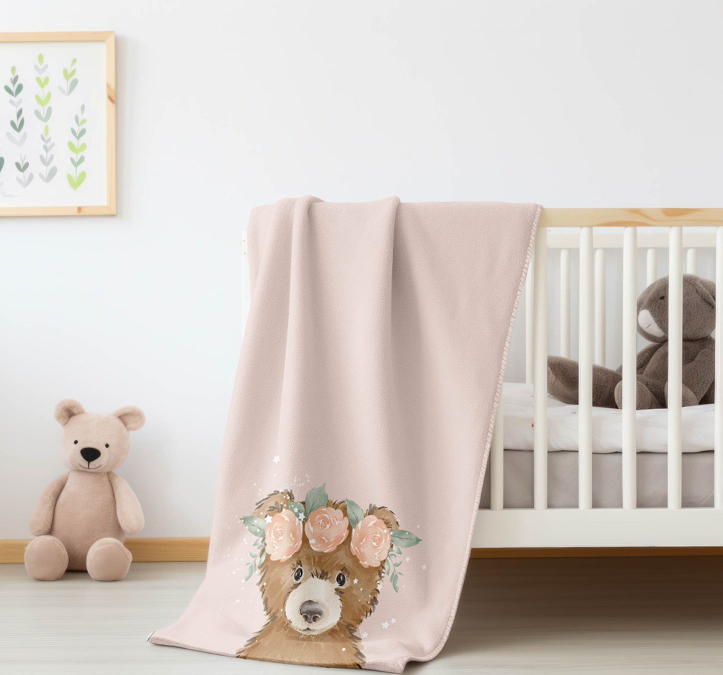 Bearly Velveteen Fleece Blanket