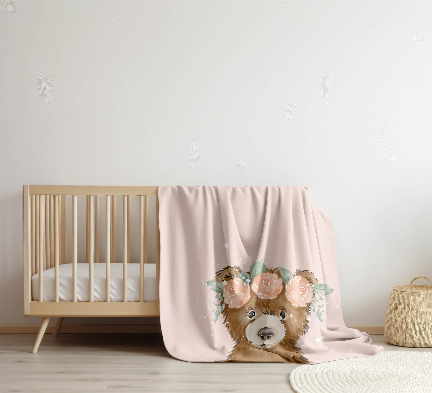 Bearly Velveteen Fleece Blanket
