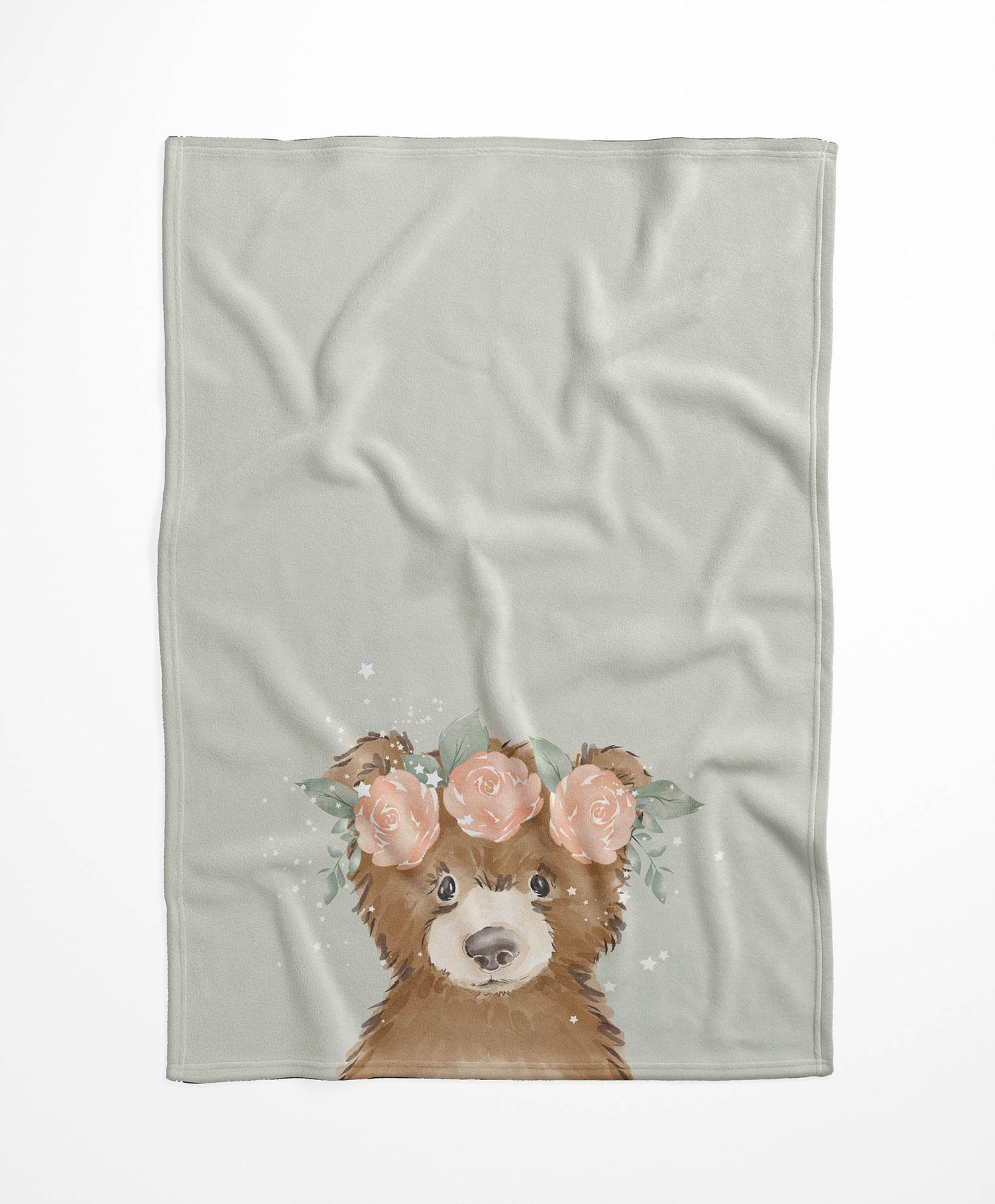 Bearly Velveteen Fleece Blanket