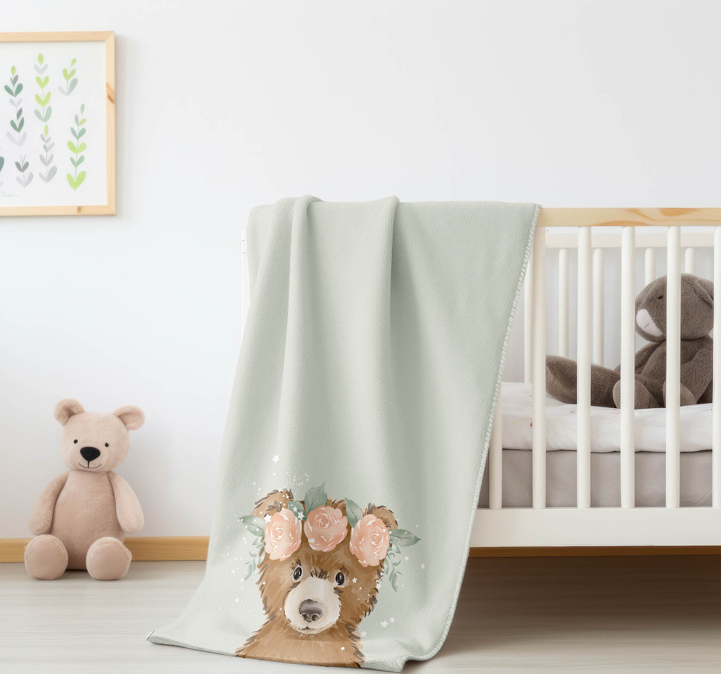 Bearly Velveteen Fleece Blanket