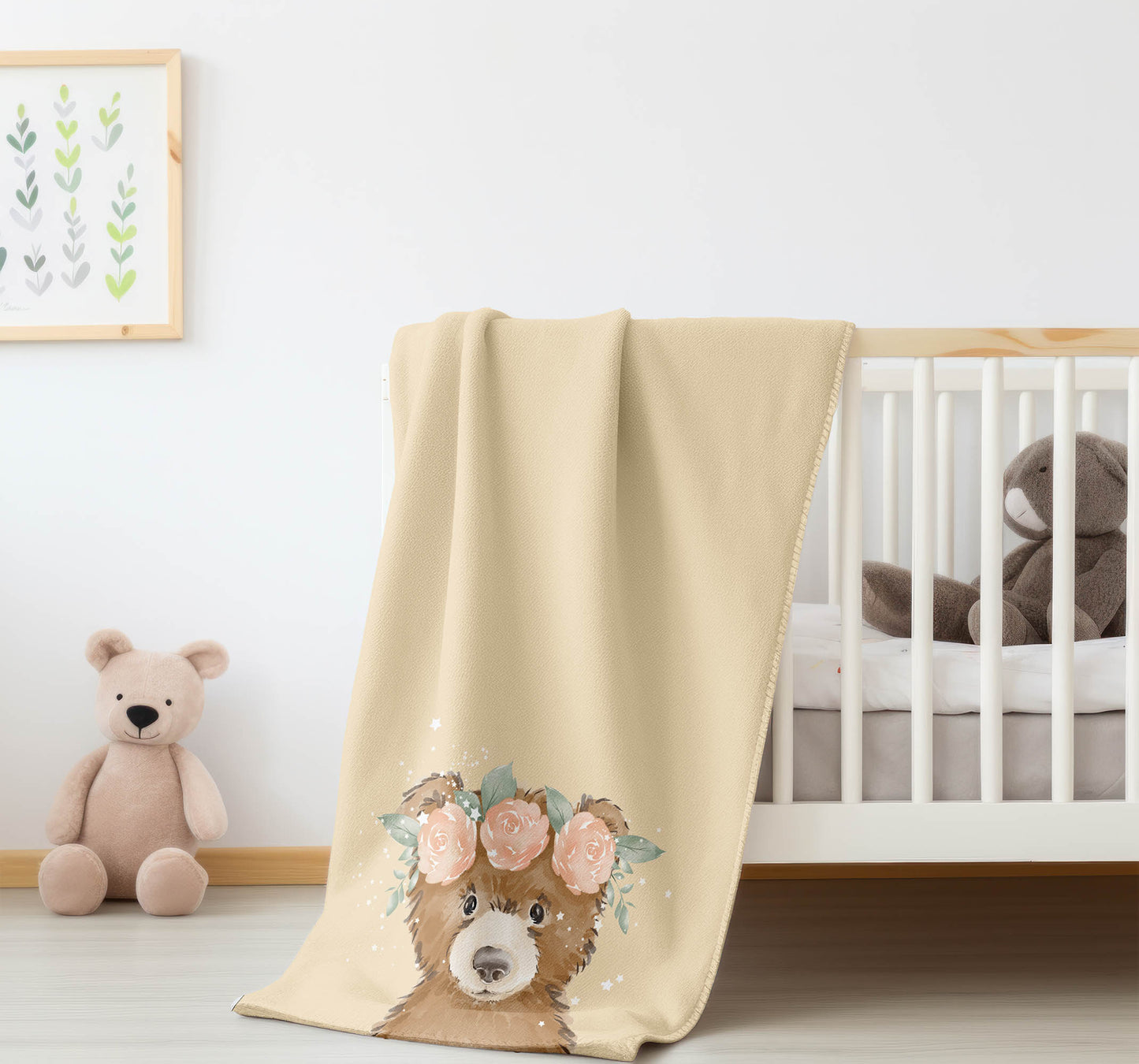 Bearly Velveteen Fleece Blanket