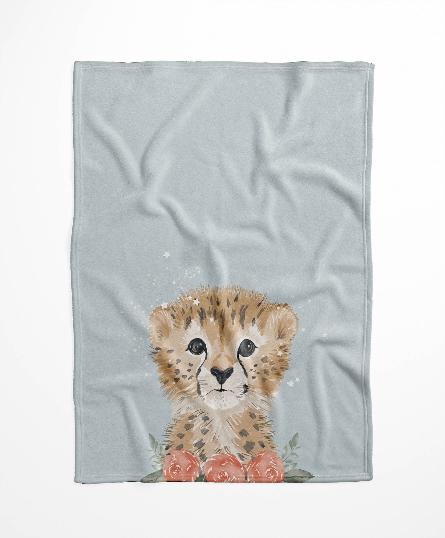 Lil Leopard Velveteen Fleece Blanket
