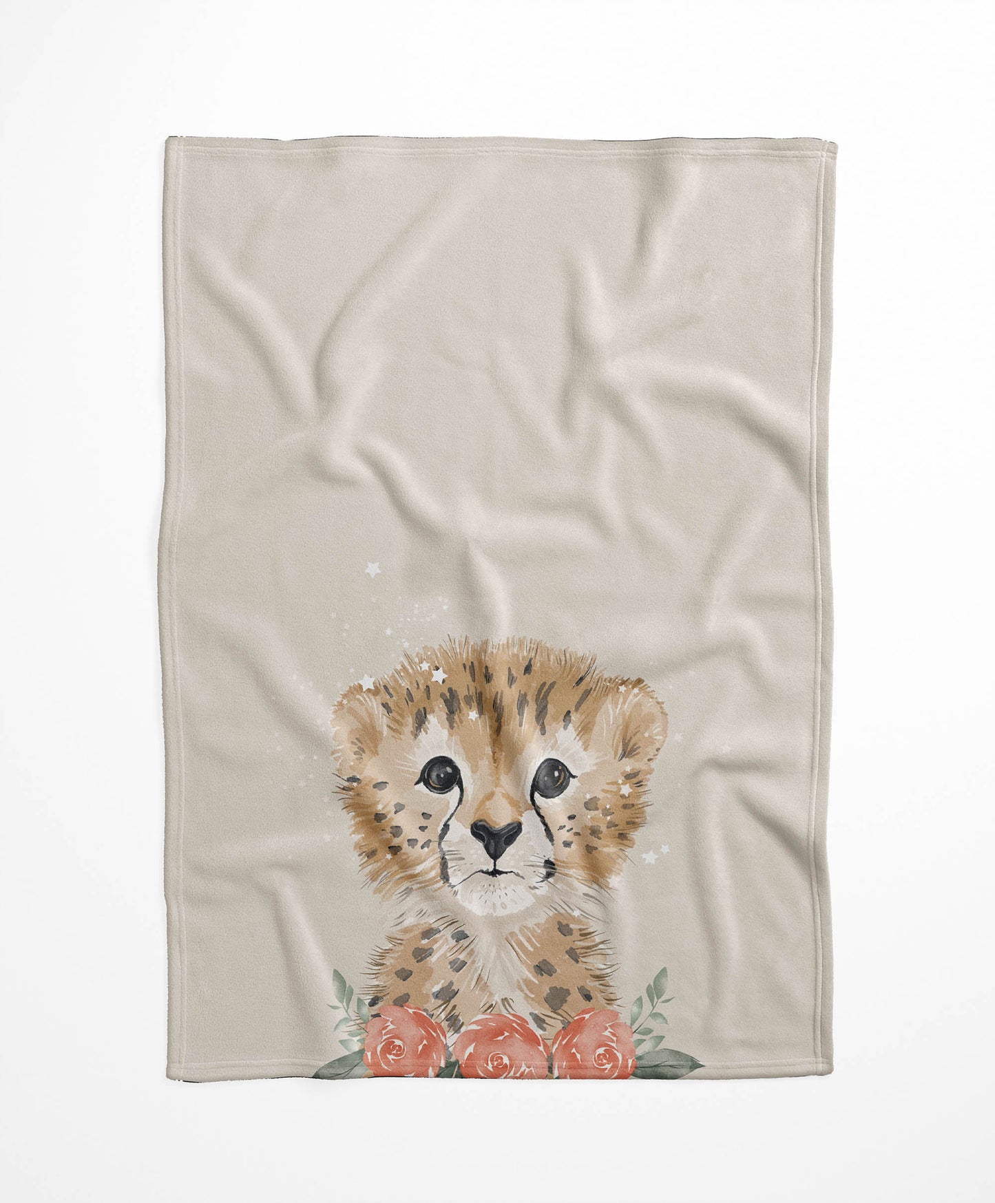 Lil Leopard Velveteen Fleece Blanket
