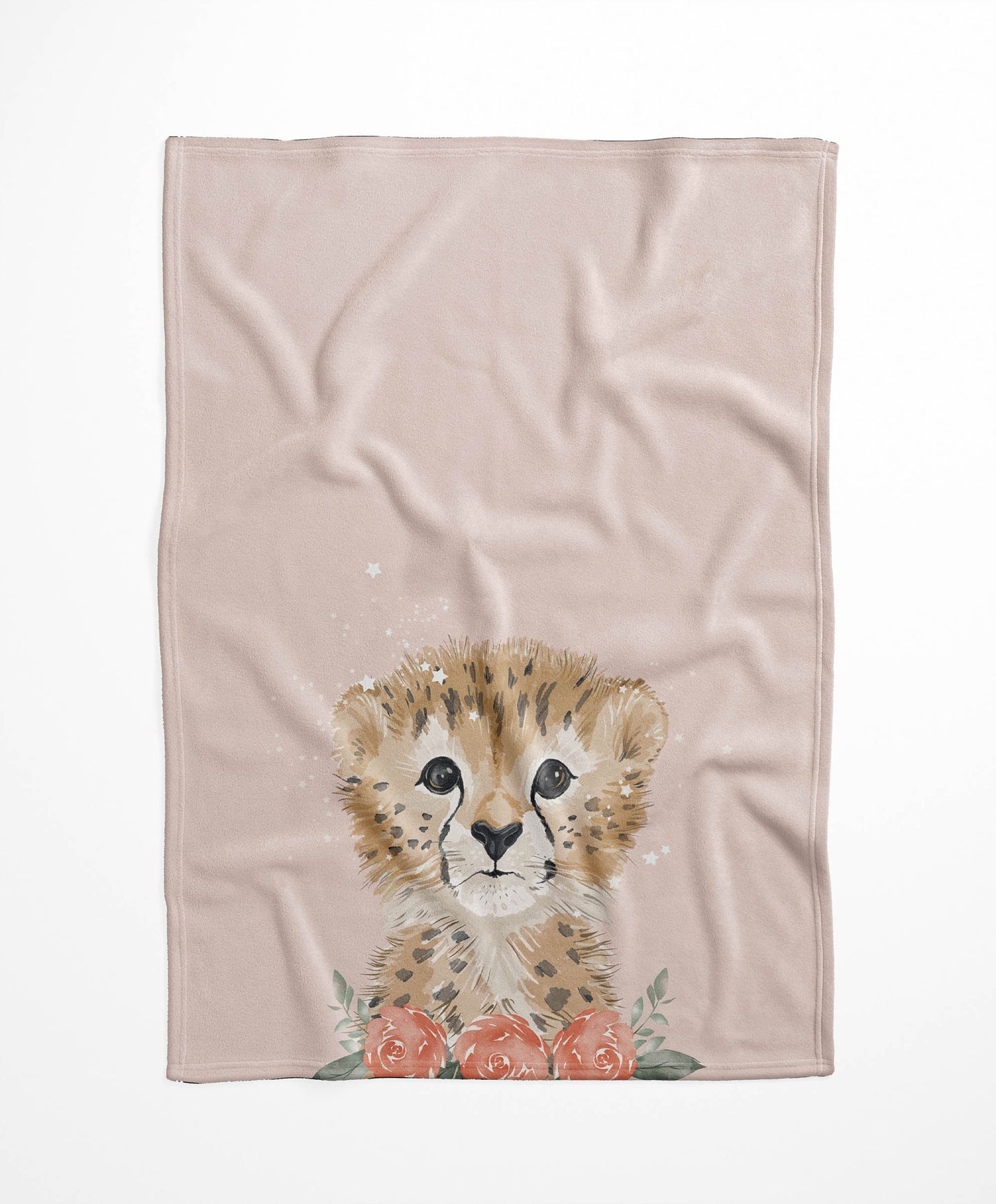 Lil Leopard Velveteen Fleece Blanket