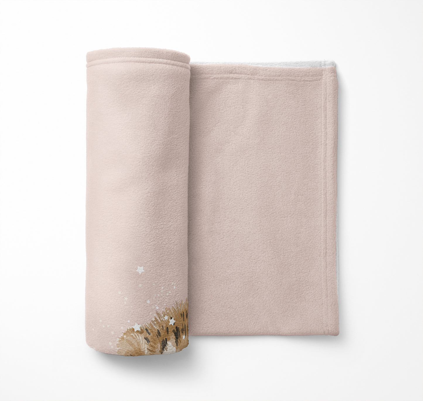 Lil Leopard Velveteen Fleece Blanket