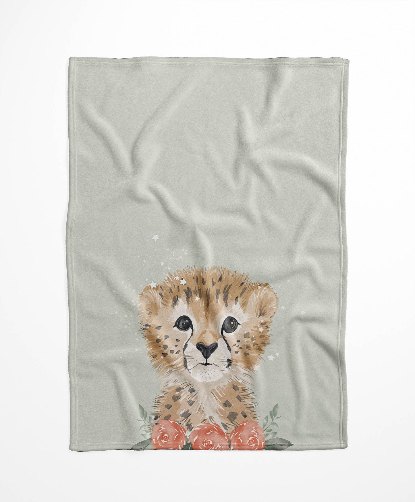 Lil Leopard Velveteen Fleece Blanket