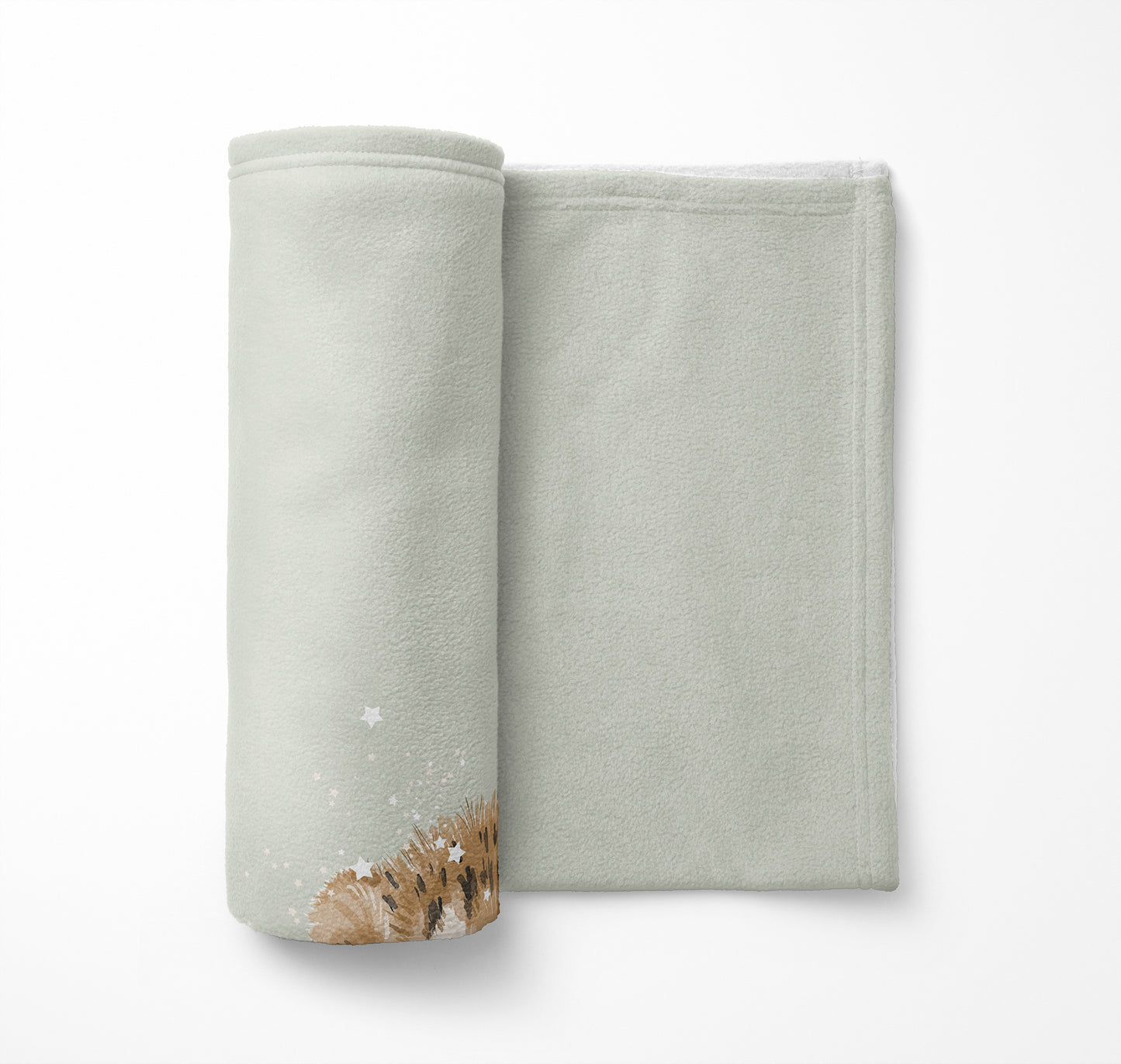 Lil Leopard Velveteen Fleece Blanket