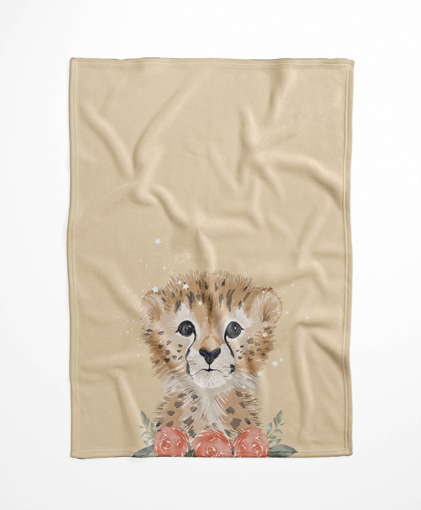 Lil Leopard Velveteen Fleece Blanket