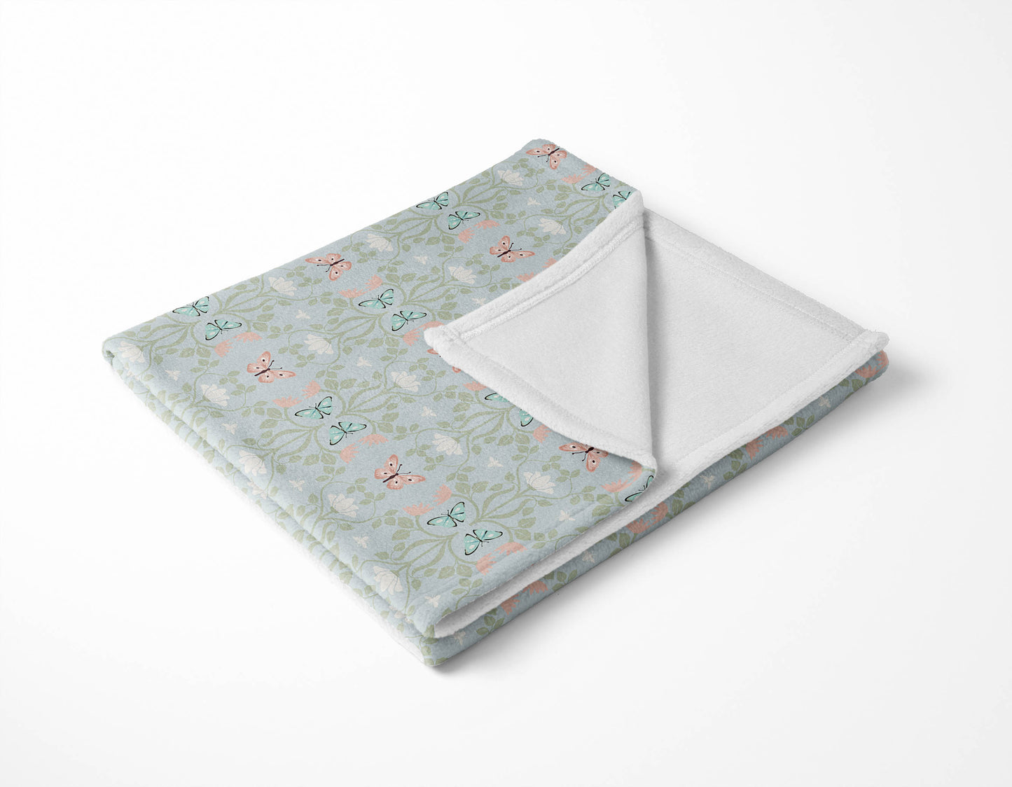 Bees & Butterflies Velveteen Fleece Blanket