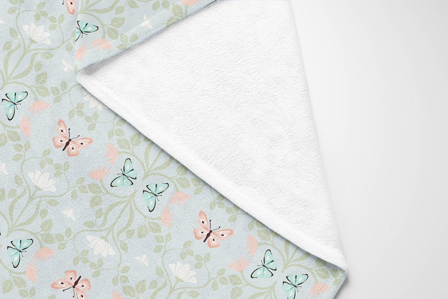 Bees & Butterflies Velveteen Fleece Blanket