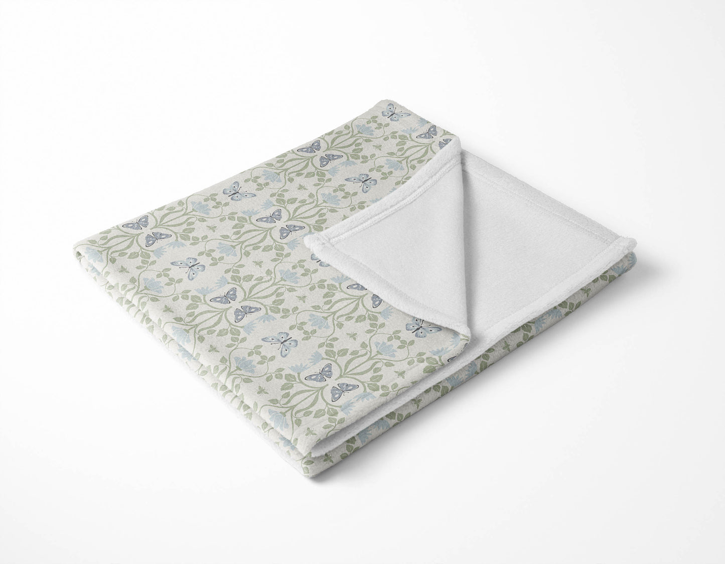 Bees & Butterflies Velveteen Fleece Blanket