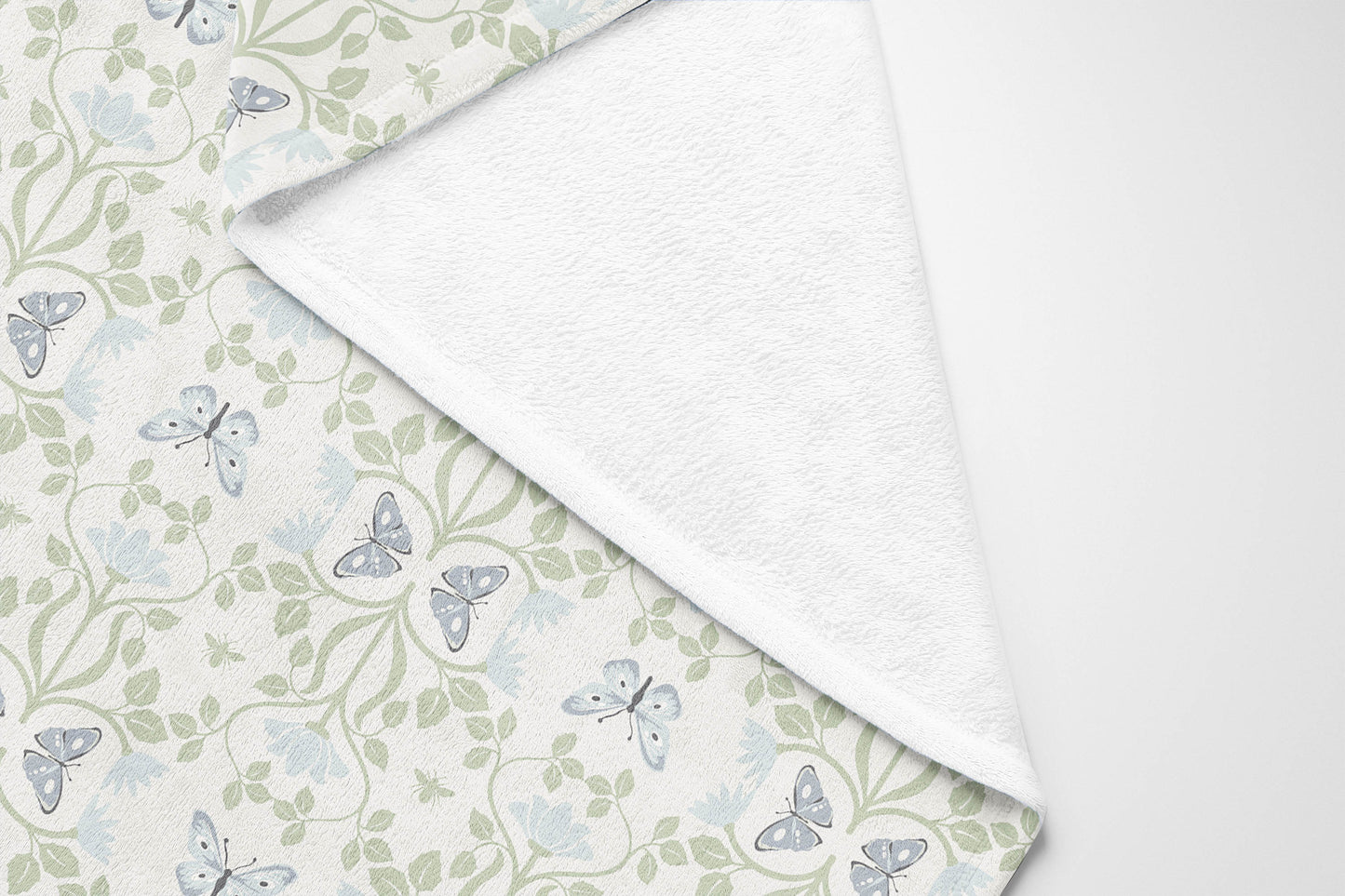 Bees & Butterflies Velveteen Fleece Blanket