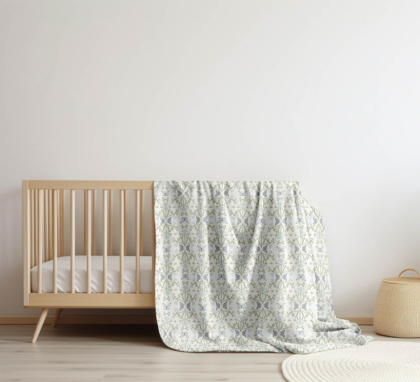 Bees & Butterflies Velveteen Fleece Blanket