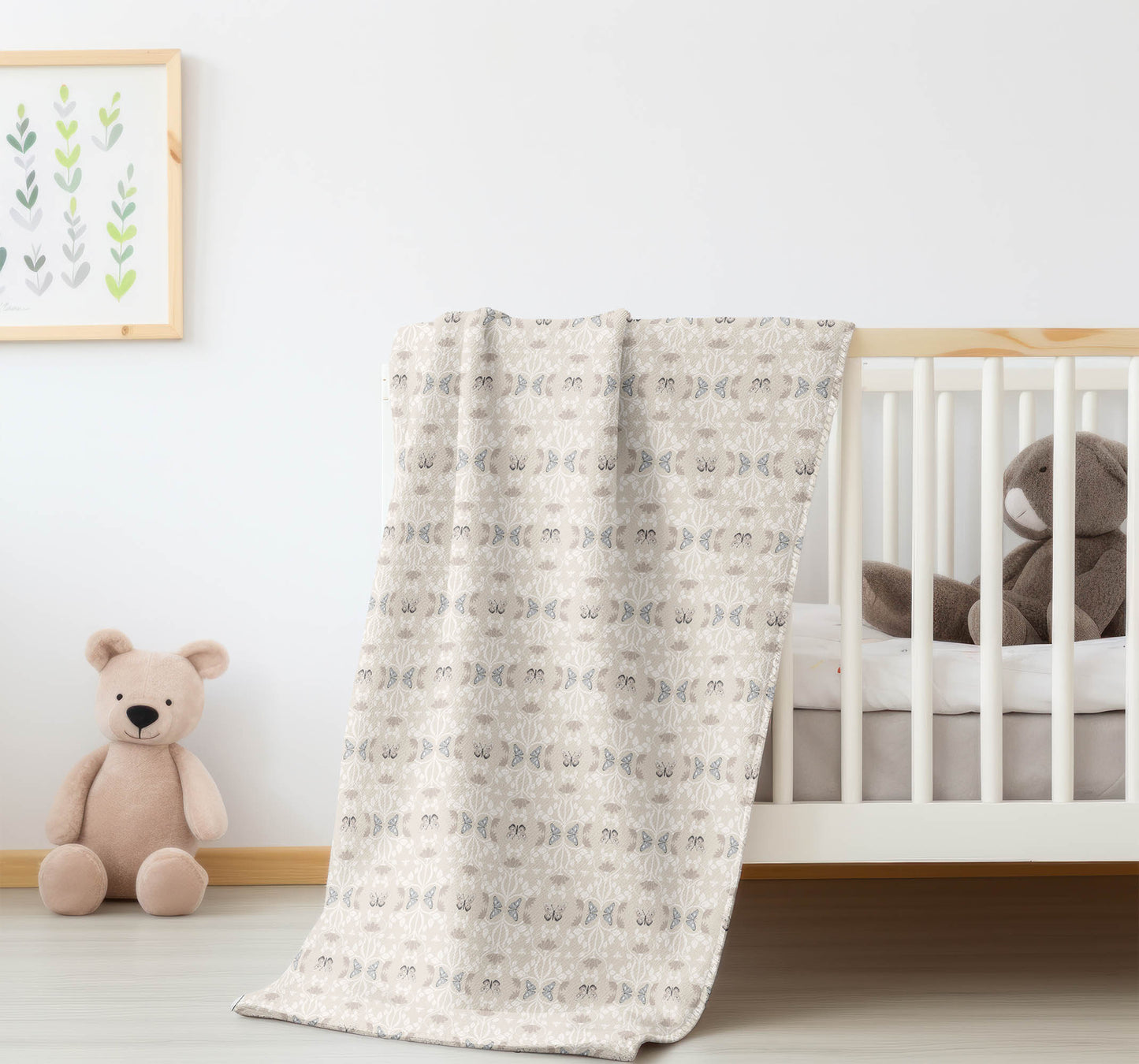 Bees & Butterflies Velveteen Fleece Blanket