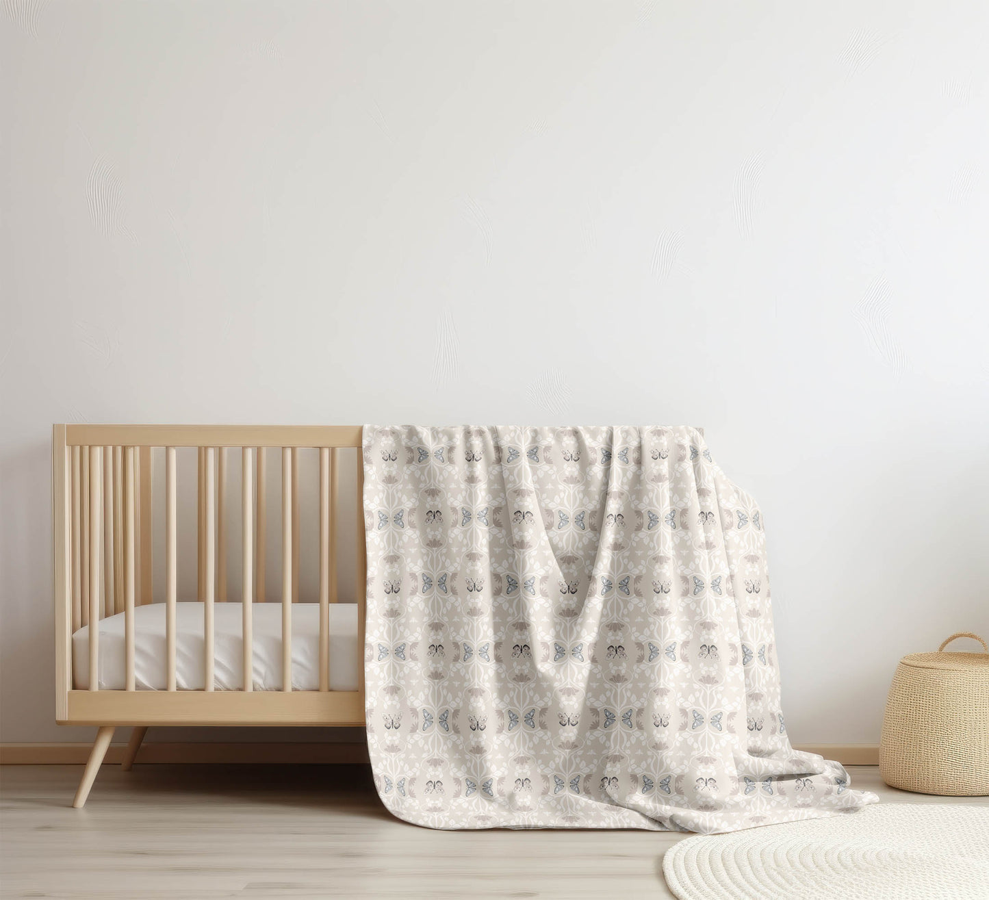 Bees & Butterflies Velveteen Fleece Blanket
