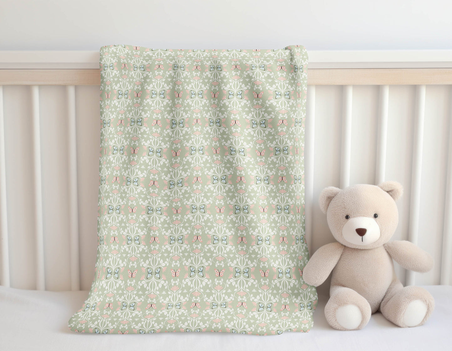 Bees & Butterflies Velveteen Fleece Blanket