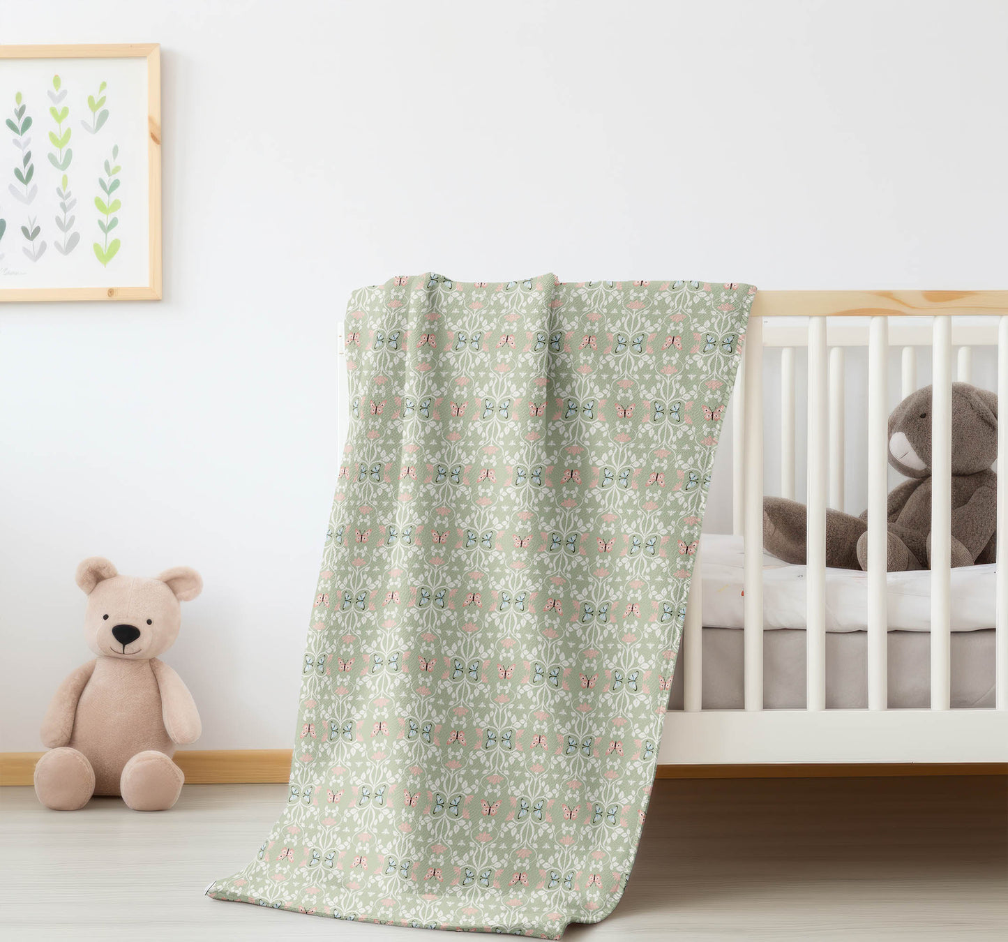 Bees & Butterflies Velveteen Fleece Blanket