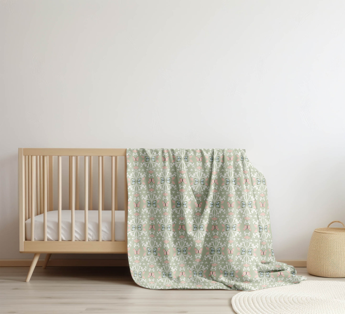 Bees & Butterflies Velveteen Fleece Blanket