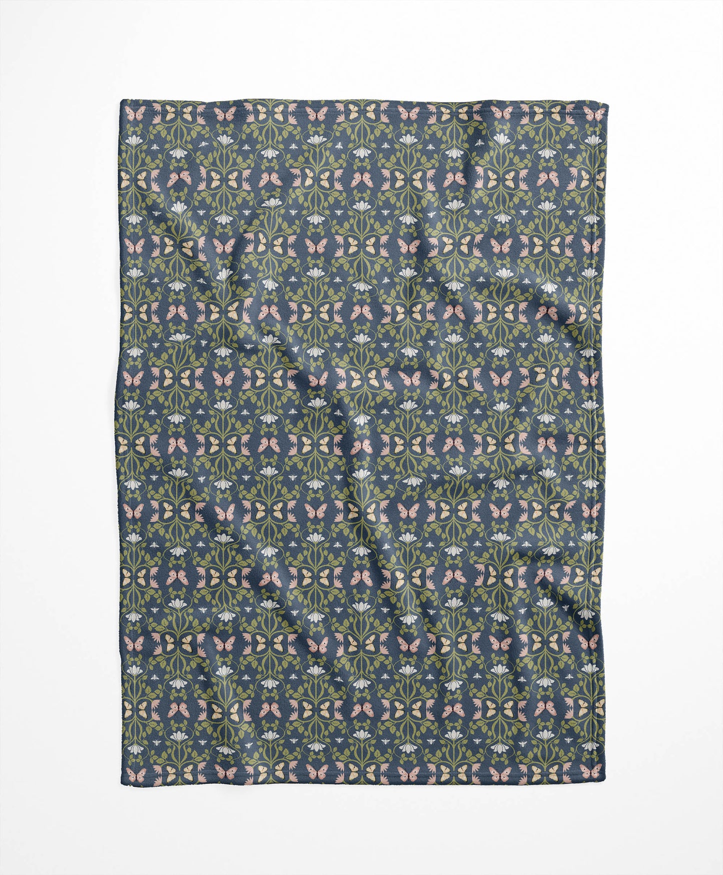 Bees & Butterflies Velveteen Fleece Blanket