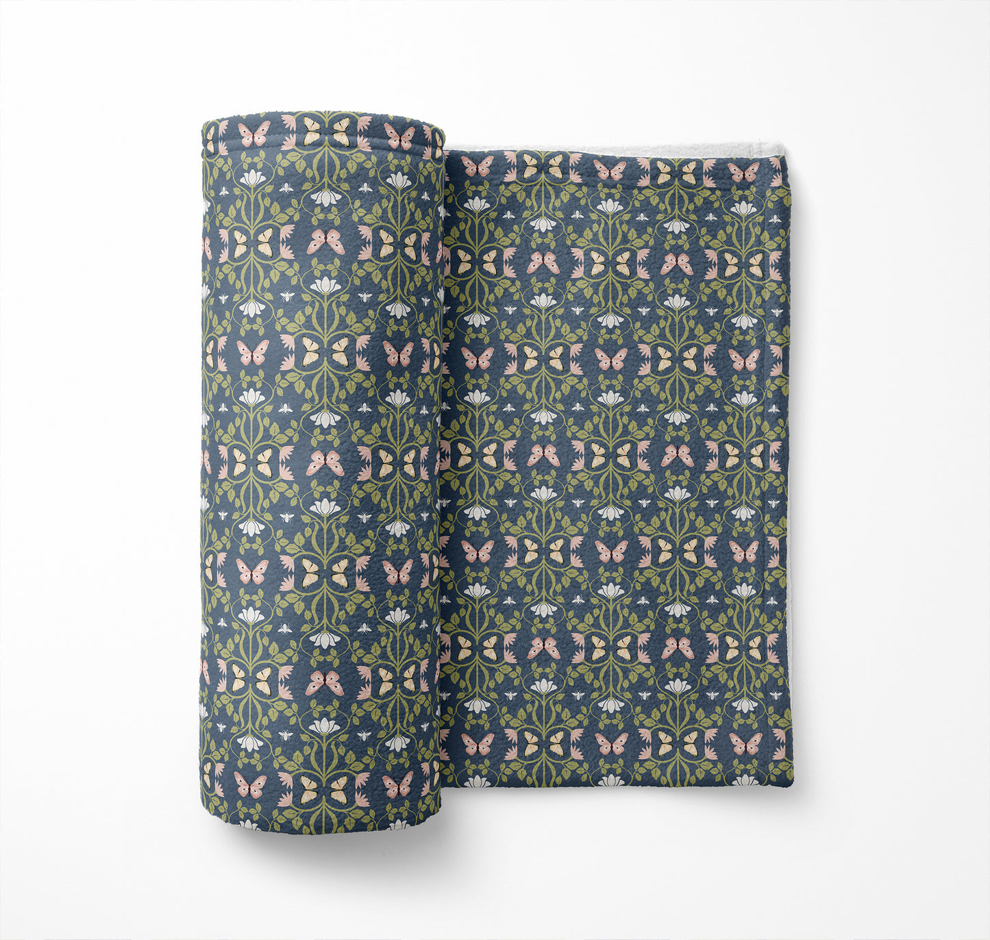 Bees & Butterflies Velveteen Fleece Blanket
