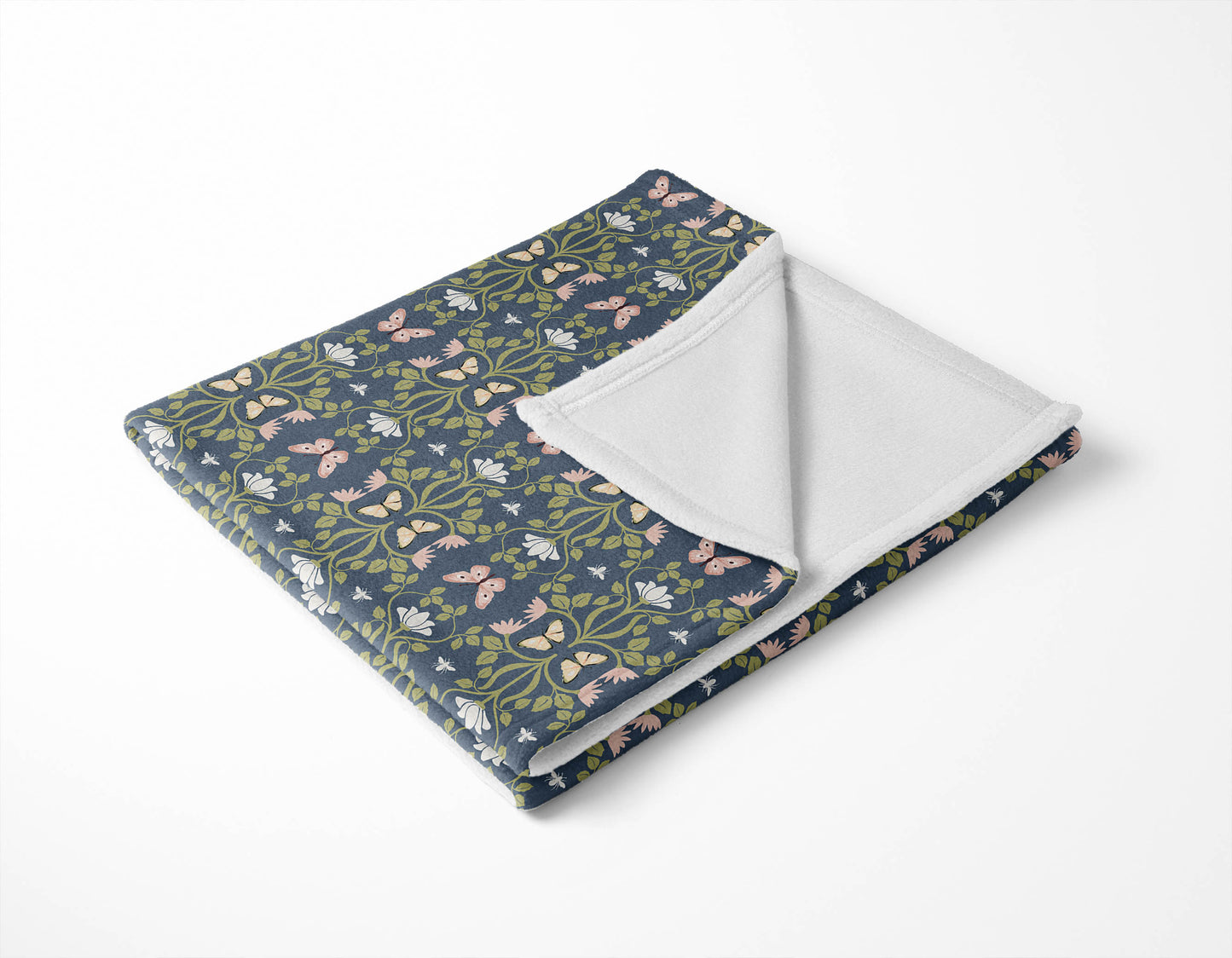Bees & Butterflies Velveteen Fleece Blanket