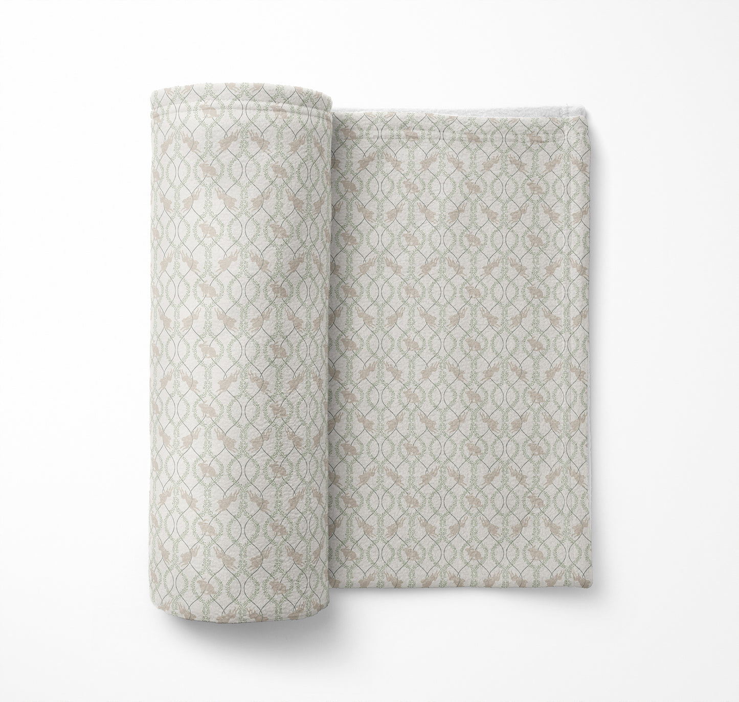 Nantucket Bunny Velveteen Fleece Blanket