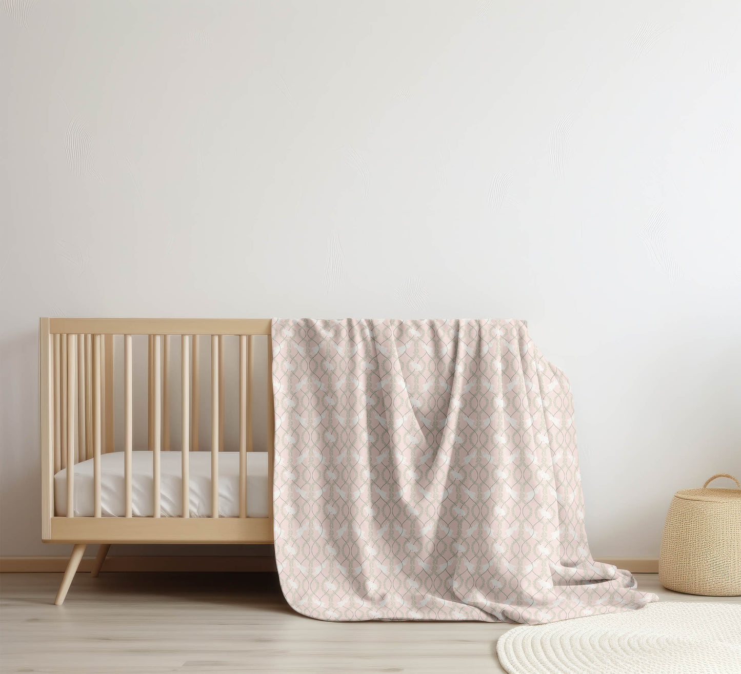 Nantucket Bunny Velveteen Fleece Blanket