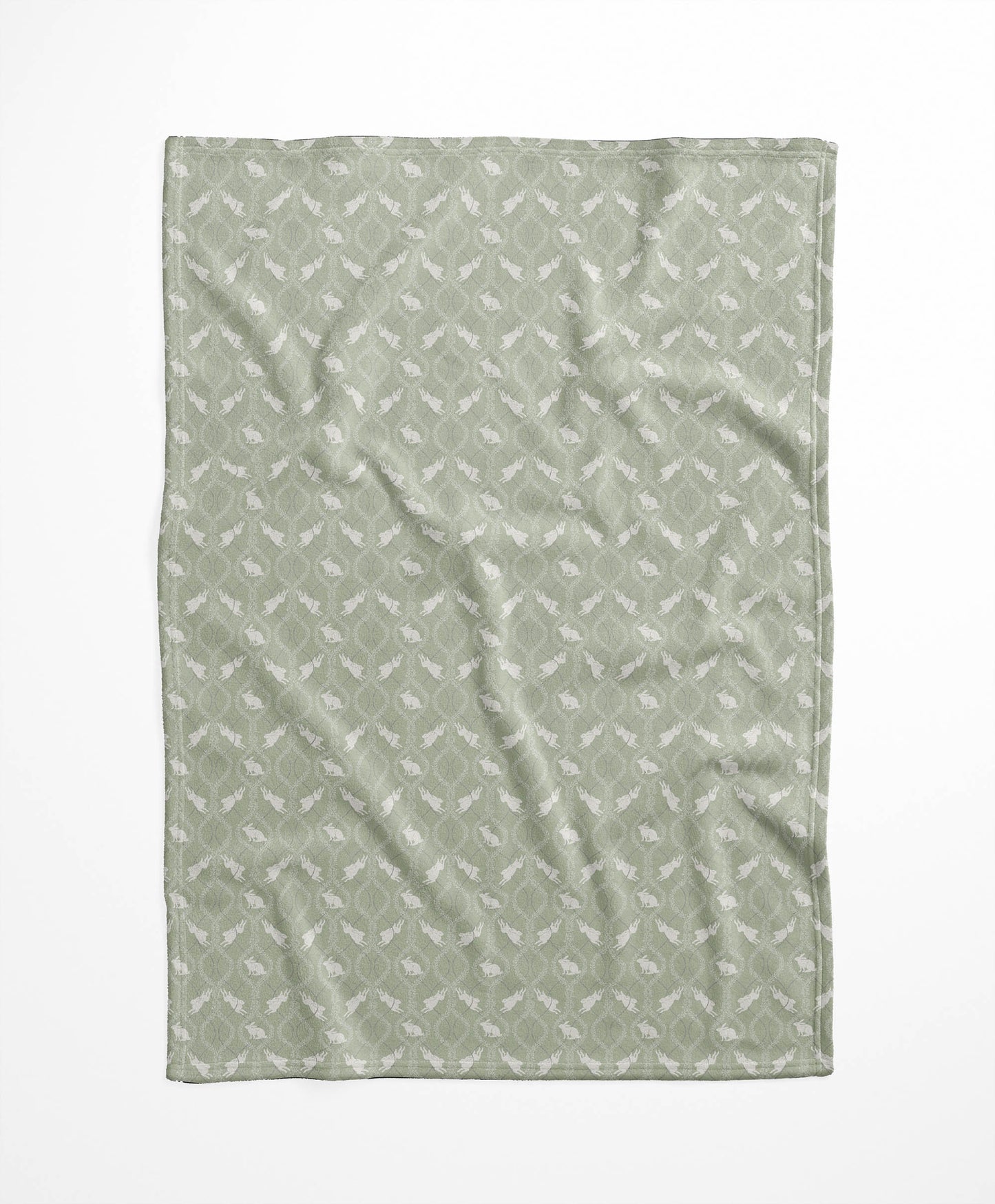 Nantucket Bunny Velveteen Fleece Blanket