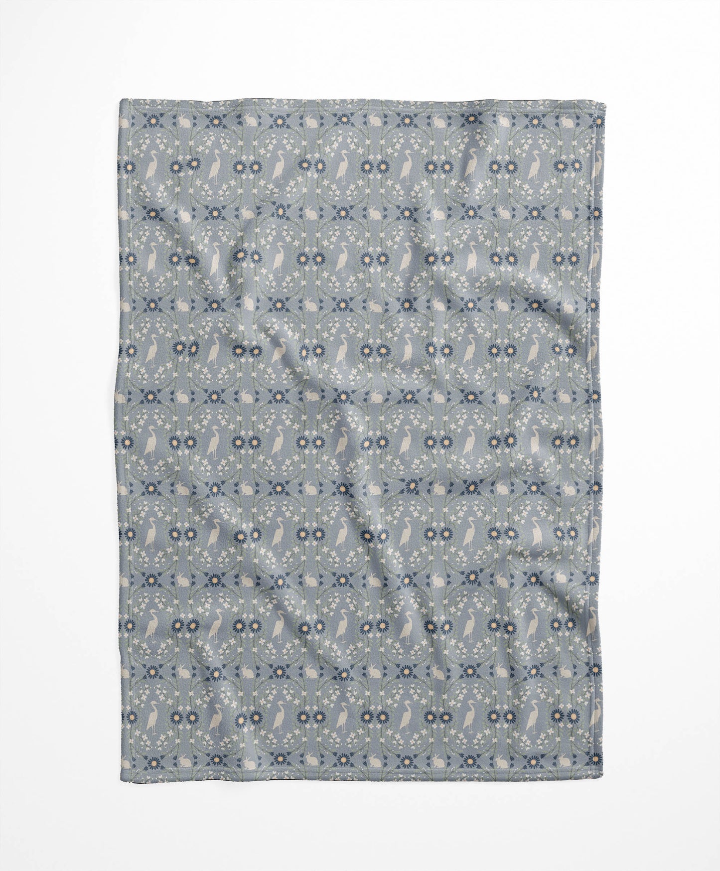 Storks & Bunnies Velveteen Fleece Blanket