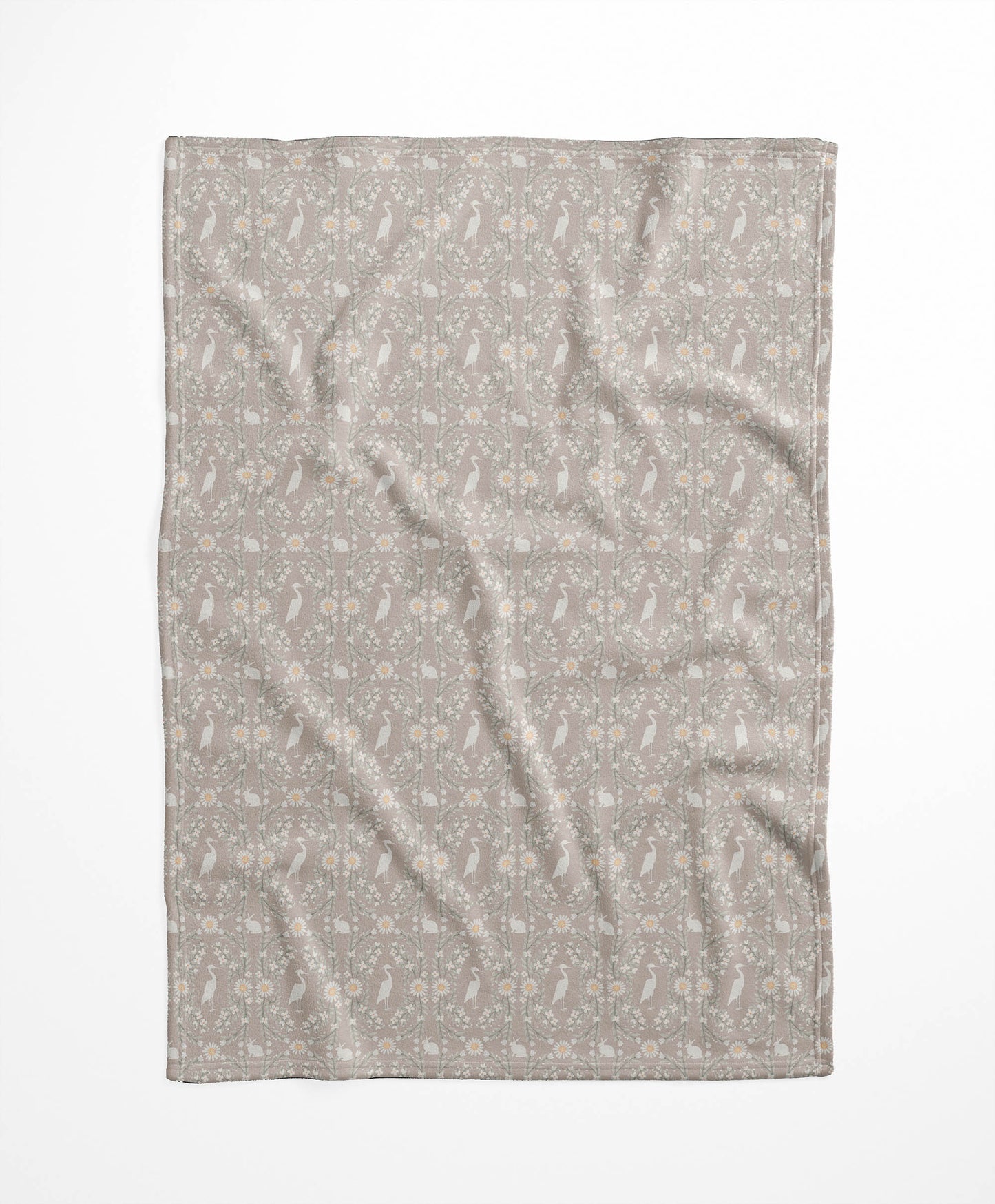 Storks & Bunnies Velveteen Fleece Blanket