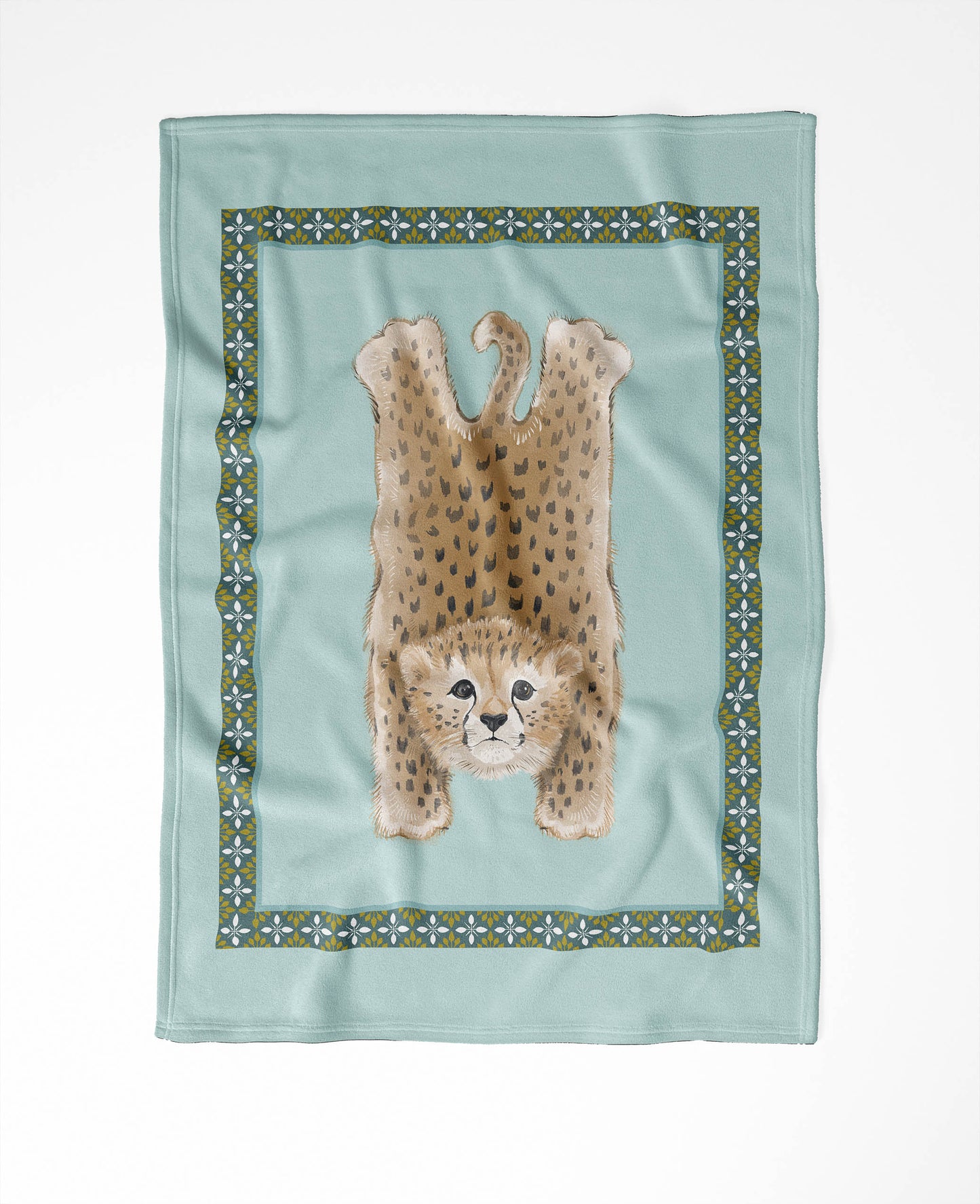 Lil Lying Leopard Velveteen Fleece Blanket