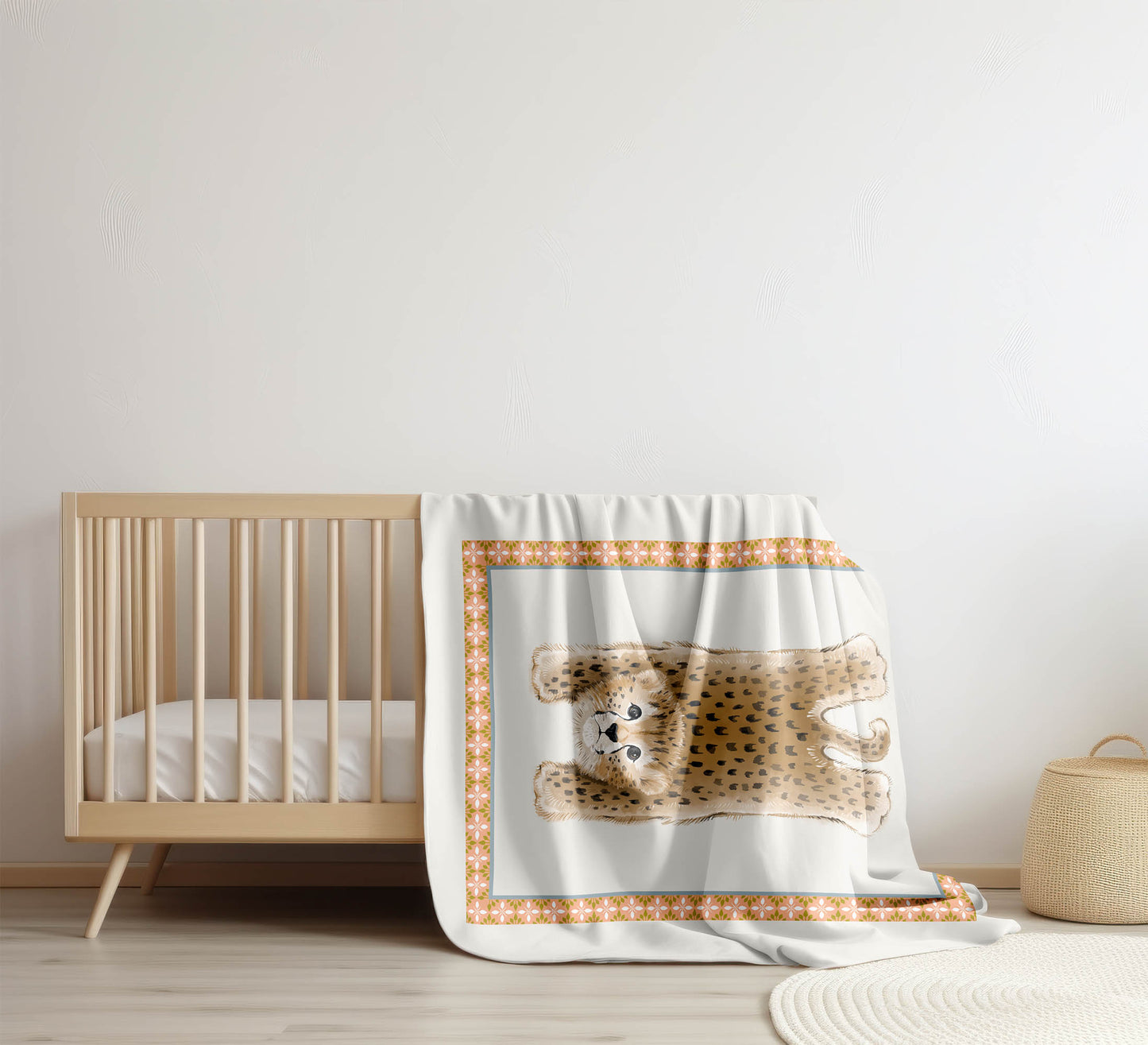 Lil Lying Leopard Velveteen Fleece Blanket