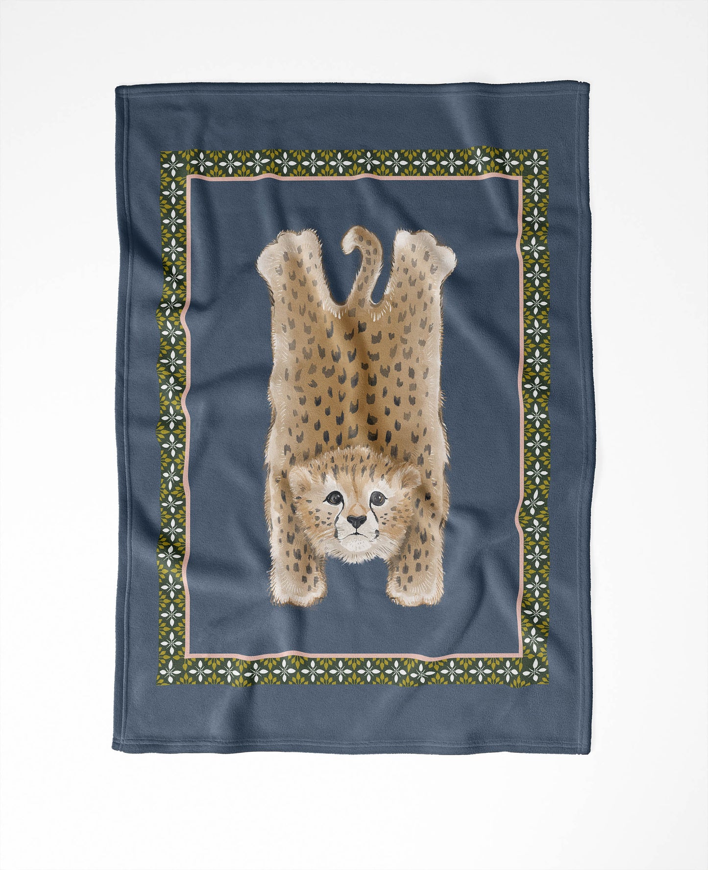 Lil Lying Leopard Velveteen Fleece Blanket
