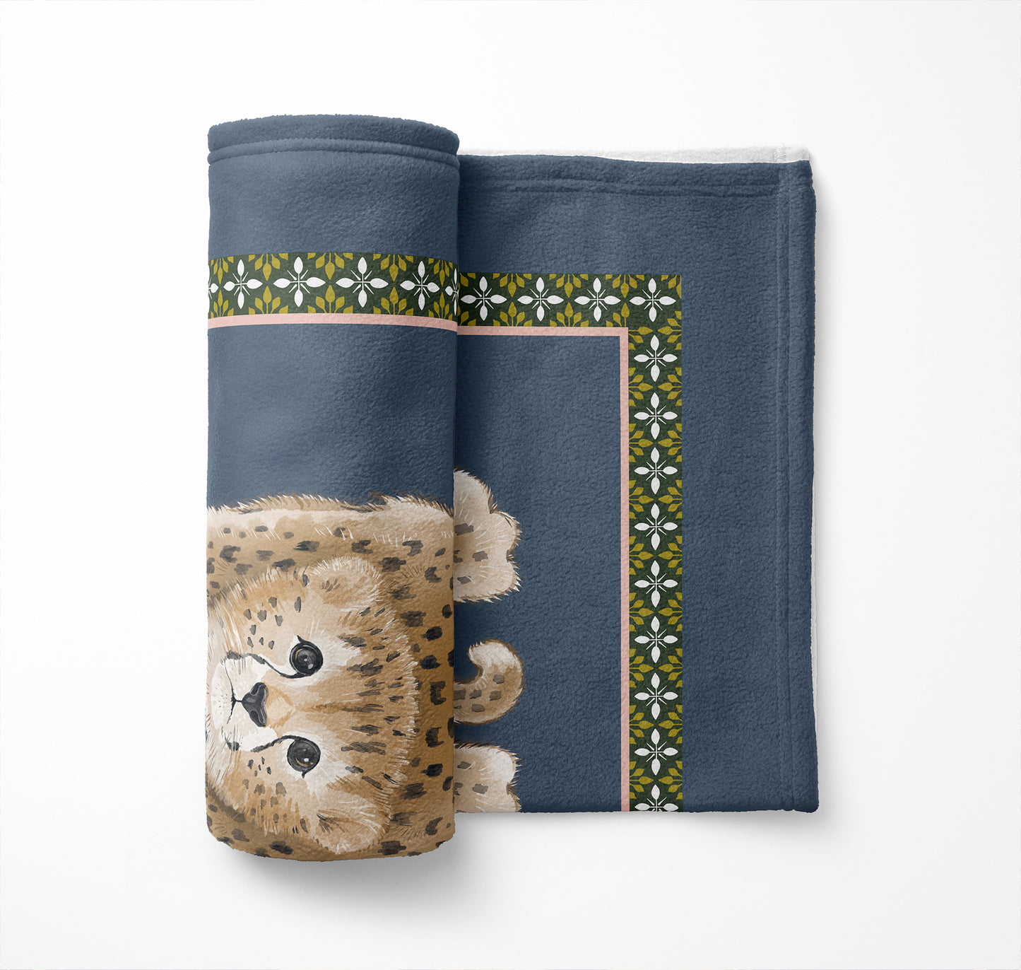 Lil Lying Leopard Velveteen Fleece Blanket
