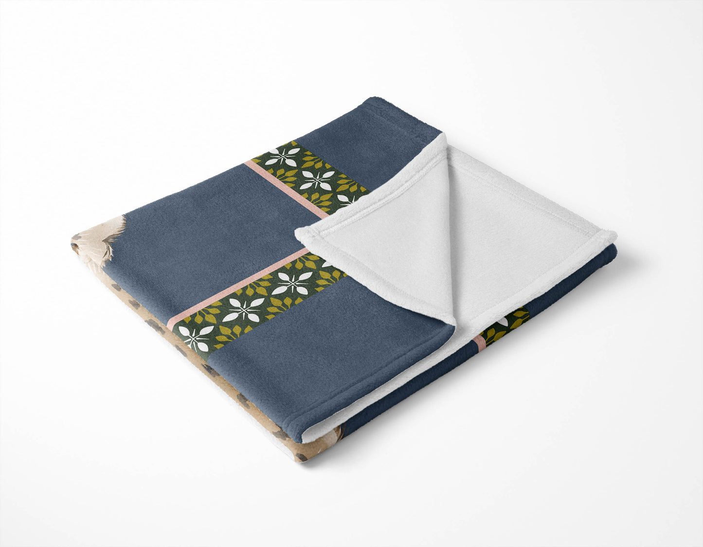 Lil Lying Leopard Velveteen Fleece Blanket