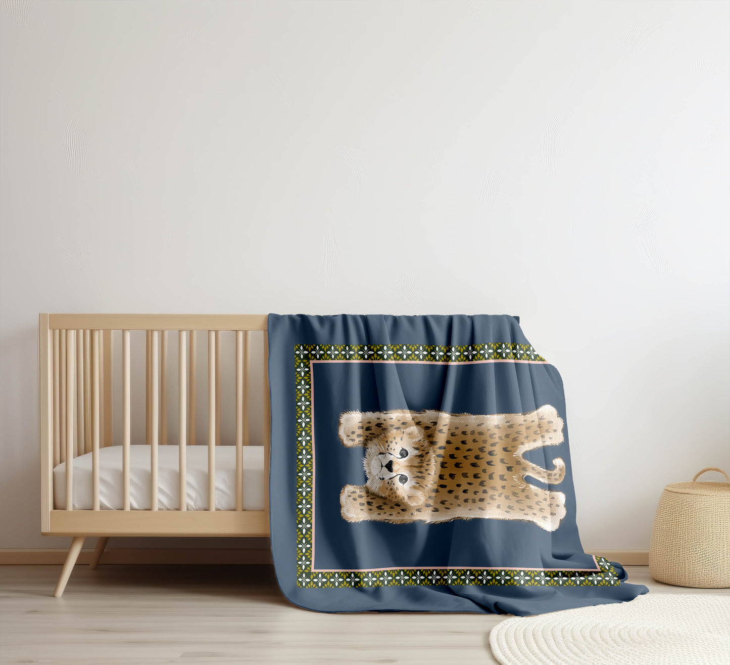 Lil Lying Leopard Velveteen Fleece Blanket