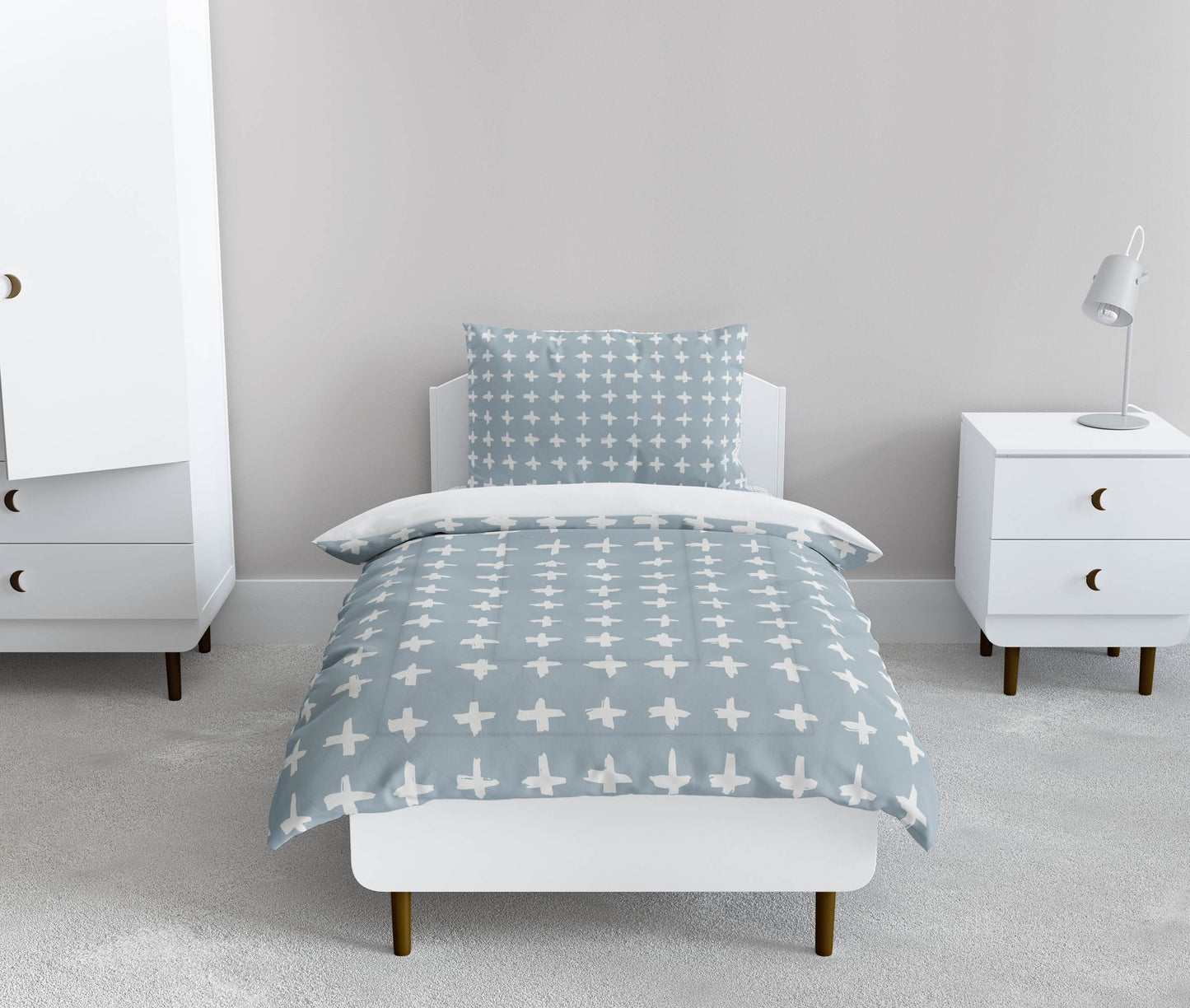 Check Comforter Set