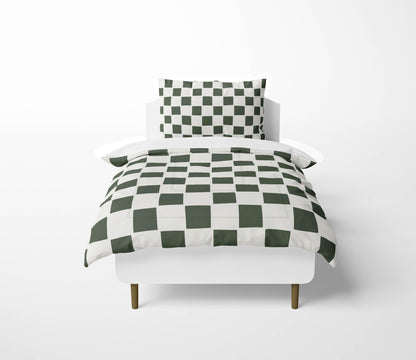 Checkered Comforter Set