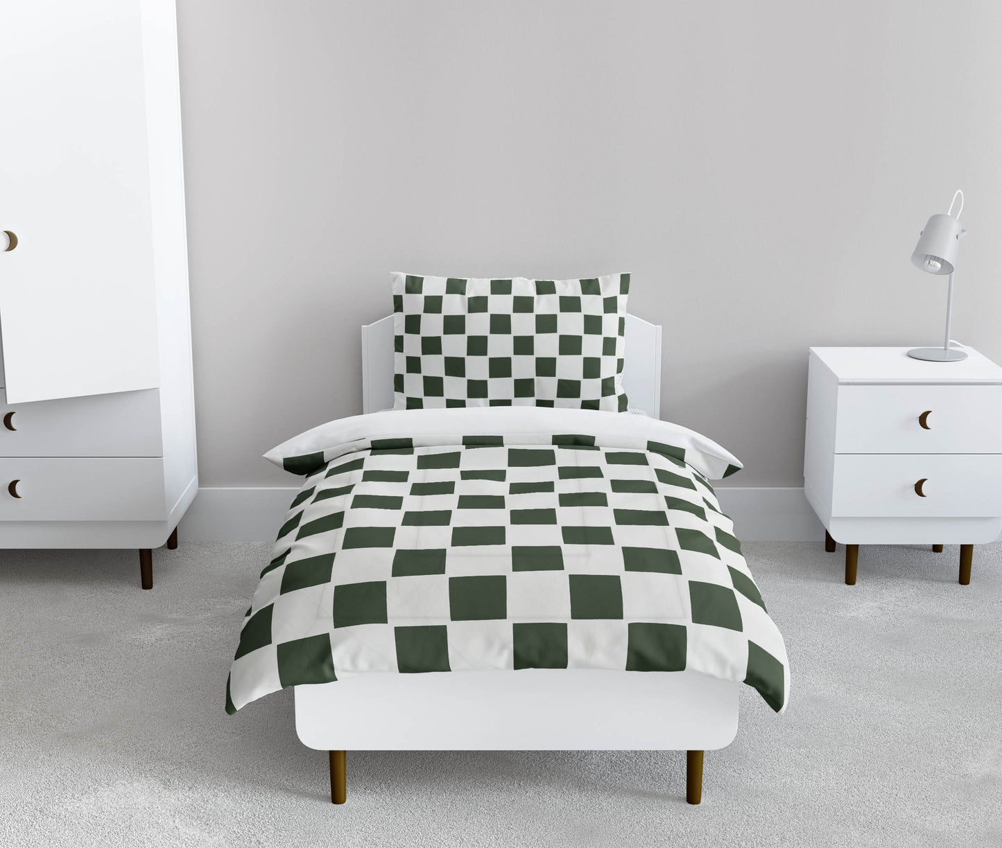 Checkered Comforter Set