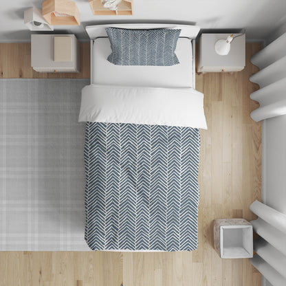 Chevron Block Comforter Set