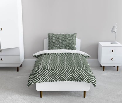 Chevron Block Comforter Set
