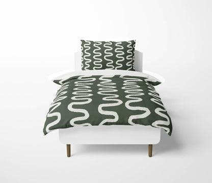 Wiggle Stripe Comforter Set