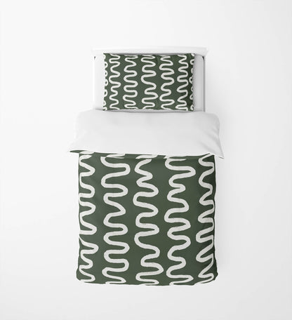 Wiggle Stripe Comforter Set