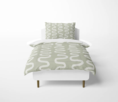 Wiggle Stripe Comforter Set