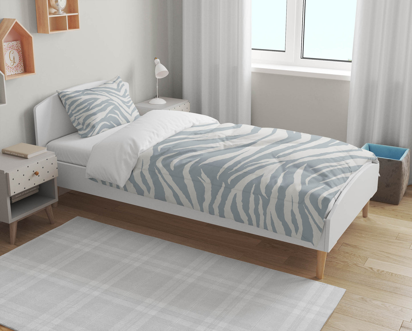 Zebra Patch Comforter Set