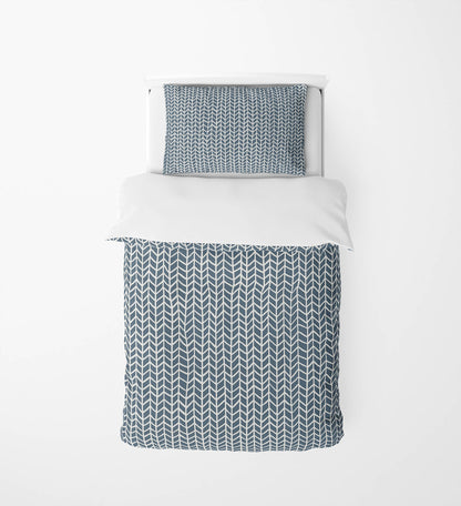 Chevron Feather Comforter Set