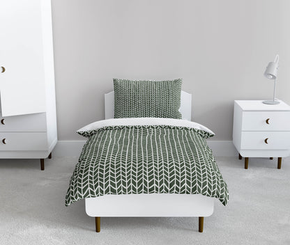 Chevron Feather Comforter Set