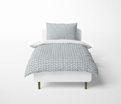 Chevron Feather Comforter Set